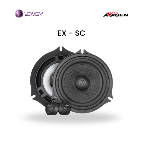 Speaker Split Mobil Venom EX-SC Original – 6.5 Inch Suara Jernih & Bass Mantap