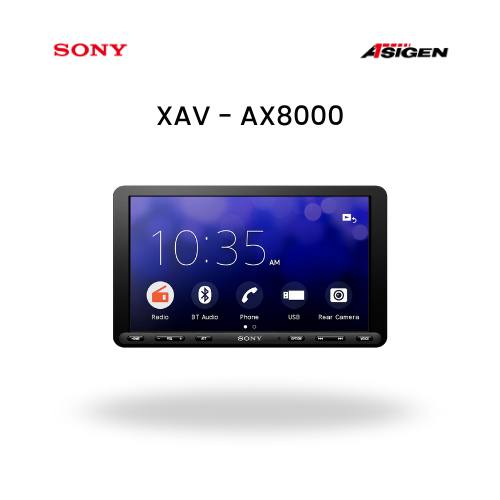 Head Unit Android Sony XAV-AX8000 8.95 Inch | Apple CarPlay & Android Auto | Sound Premium
