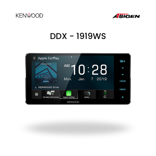 Kenwood DDX-1919WS Head Unit Double DIN 7 Inch | Apple CarPlay & Android Auto | Bluetooth Audio Mobil