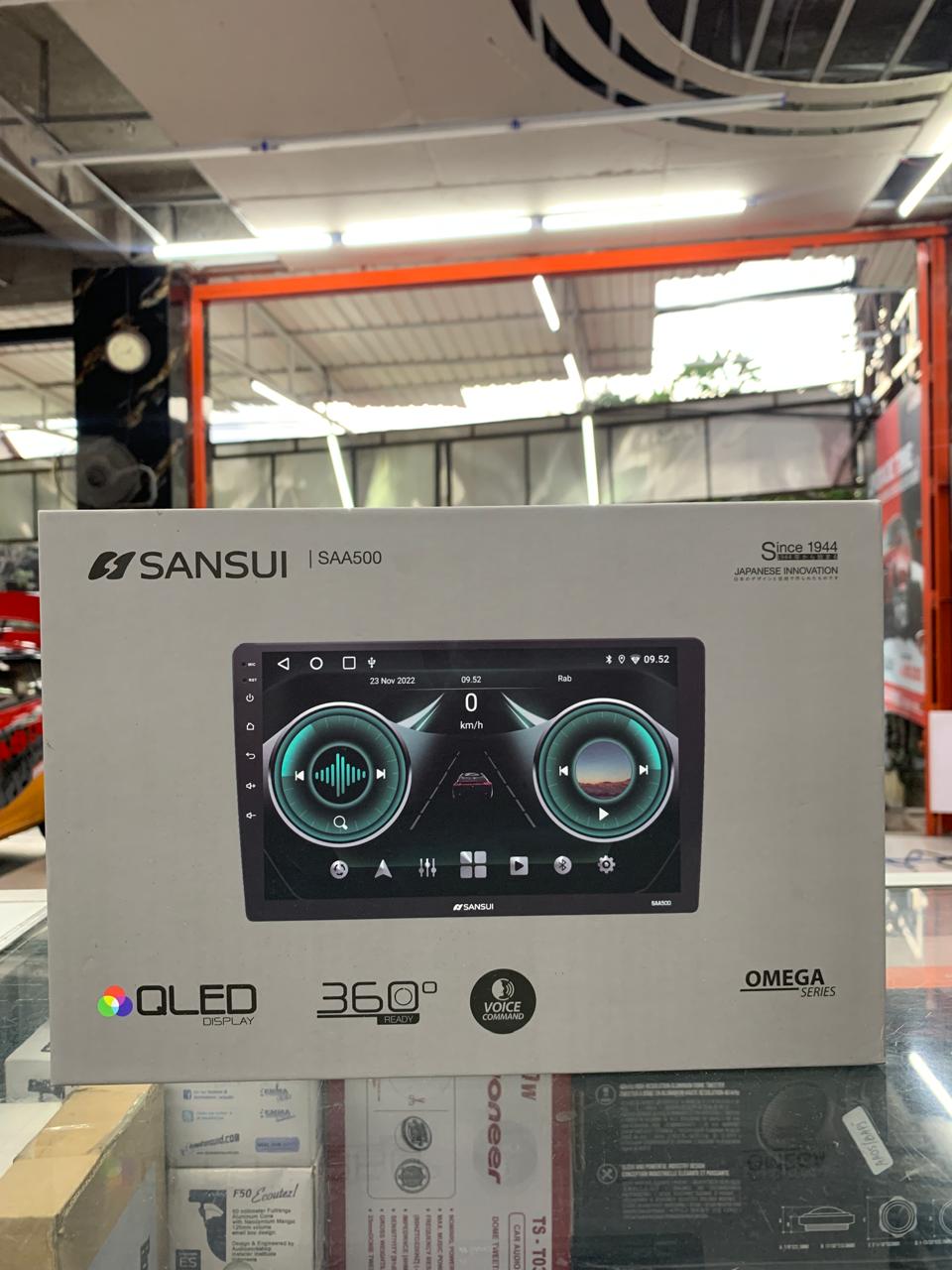 Headunit Android Sansui Omega SAA500 QLED 9/10 Inch Ram 4/64