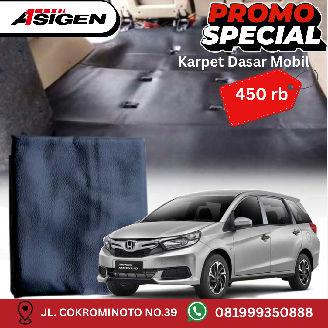 Karpet Dasar Mobil Custom / Universal – Anti Air, Tebal, Mudah Dibersihkan – Semua Jenis Mobil