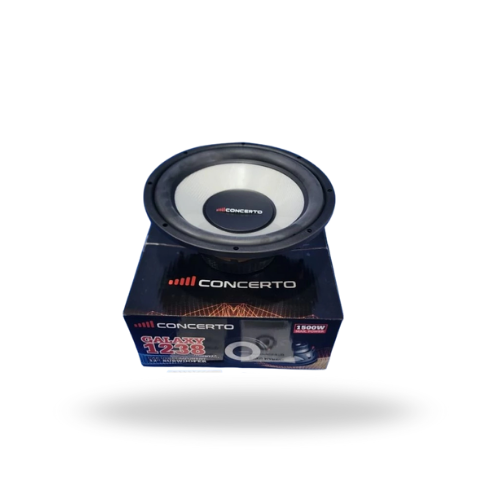Subwoofer Concerto Galaxy 1238 – Suara Bass Kuat & Jernih untuk Audio Mobil & Home Theater
