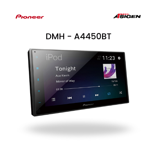 Pioneer DMH-A4450BT Head Unit Double DIN 6.8 Inch | Apple CarPlay & Android Auto | Bluetooth Audio Mobil